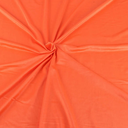 Orange Shiny Milliskin Nylon Spandex Fabric 4 Way Stretch 58" Wide Sold by The Yard