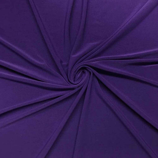 Purple 58/59" Wide ITY Fabric Polyester Knit Jersey 2 Way Stretch Spandex Sold By The Yard.