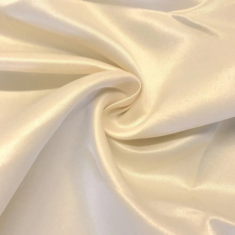 Matte Satin (Peau de Soie) Duchess Fabric Bridesmaid Dress. Sold By The Yard. Ivory