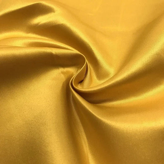Matte Satin (Peau de Soie) Duchess Fabric Bridesmaid Dress. Sold By The Yard. Gold