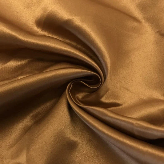 Matte Satin (Peau de Soie) Duchess Fabric Bridesmaid Dress. Sold By The Yard. Copper