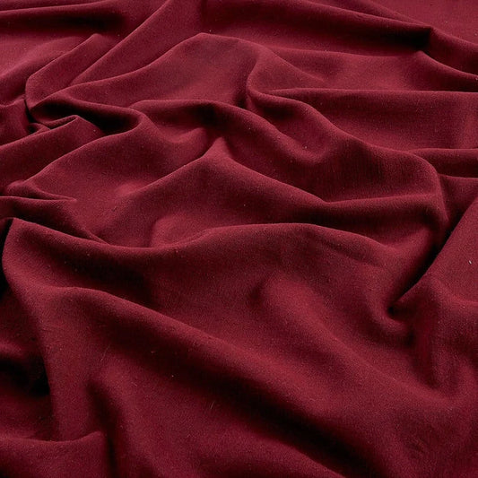 Cotton Gauze Fabric 100% Cotton 48/50" inches Wide Crinkled Lightweight Sold by The Yard. Burgundy