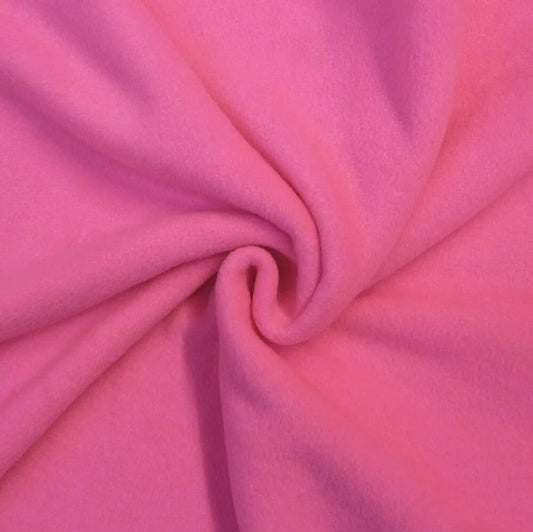 Solid Polar Fleece Fabric Anti-Pill 58" Wide Sold by The Yard. Candy Pink