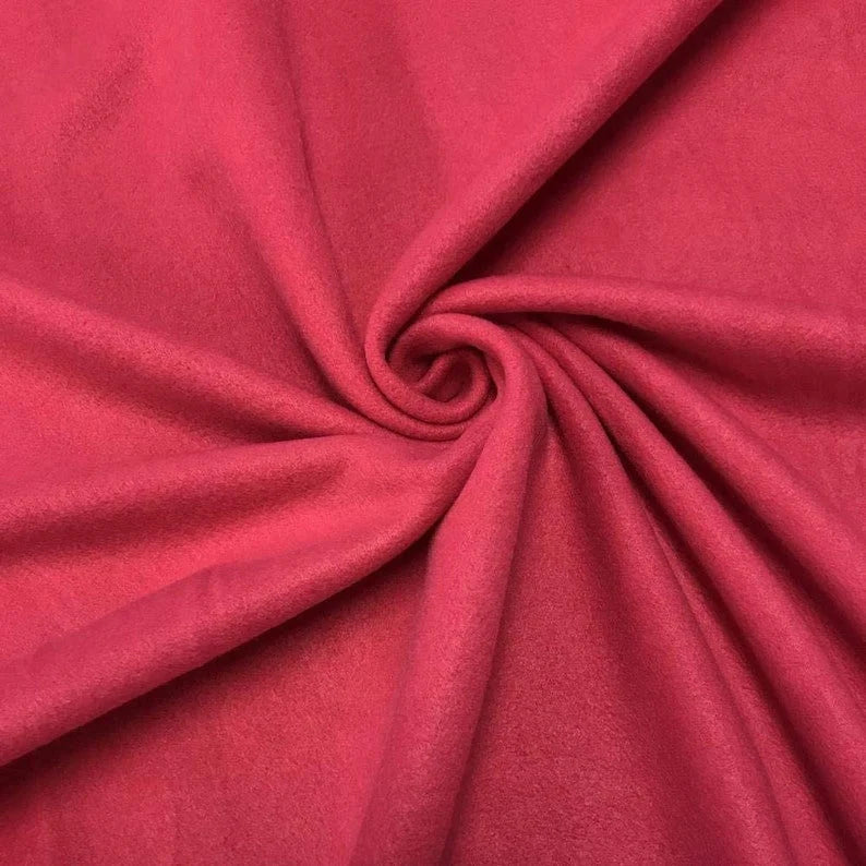 Solid Polar Fleece Fabric Anti-Pill 58" Wide Sold by The Yard. Fuchsia