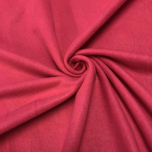 Solid Polar Fleece Fabric Anti-Pill 58" Wide Sold by The Yard. Fuchsia