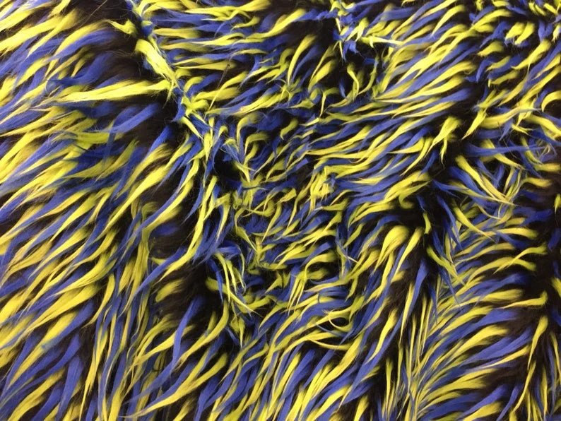 3 Tone Spikes Faux Fur- Shaggy Faux Fur-Fashion-Jackets-Apparel-Decorations-Throw Blankets-Sold By The Yard