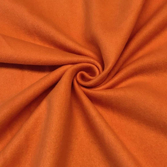 Solid Polar Fleece Fabric Anti-Pill 58" Wide Sold by The Yard. Orange