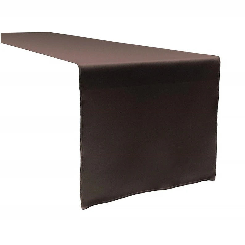 Polyester Poplin Table Runner ( Brown, Choose Size Below