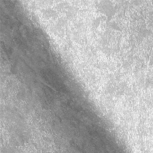 Stretch Panne Velvet Velour White, Fabric by the Yard
