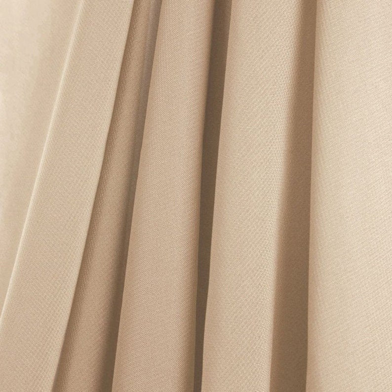 Polyester Soft Light Weight, Sheer, See Through Chiffon Fabric Sold By The Yard. Light Taupe