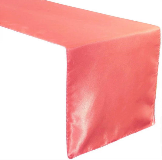 Wedding Banquet Decoration, Bridal Satin Table Runner ( Light Coral , Choose Size Below