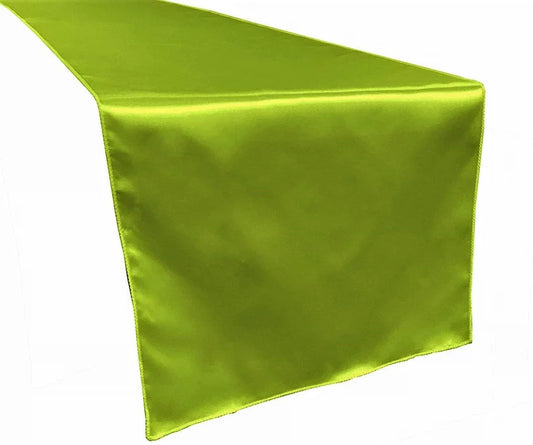 Wedding Banquet Decoration, Bridal Satin Table Runner ( Lime , Choose Size Below