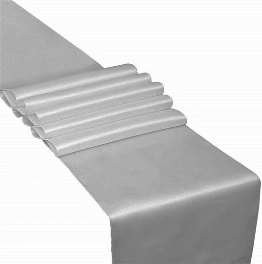 Wedding Banquet Decoration, Bridal Satin Table Runner ( White , Choose Size Below