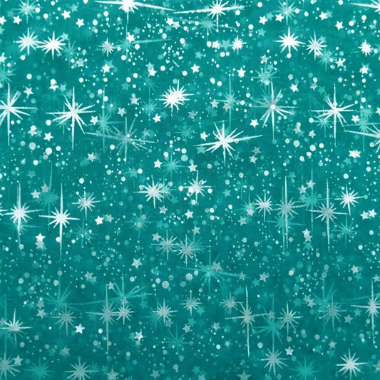 60" Wide Foil Star Silver on Sheer Organza Fabric by The Yard ( Jade , by The Yard)