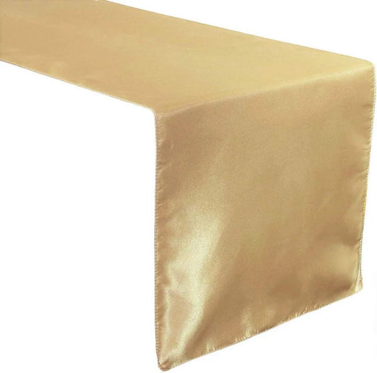 Wedding Banquet Decoration, Bridal Satin Table Runner ( Khaki , Choose Size Below