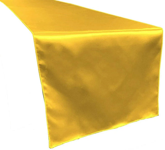 Wedding Banquet Decoration, Bridal Satin Table Runner ( Yellow , Choose Size Below