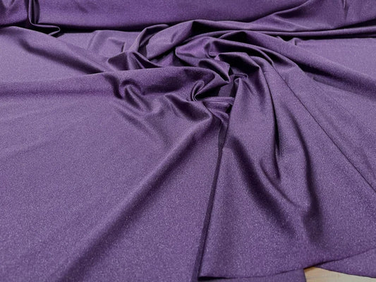 Shiny Milliskin Nylon Spandex Fabric 4 Way Stretch 58" Wide Sold by The Yard Eggplant