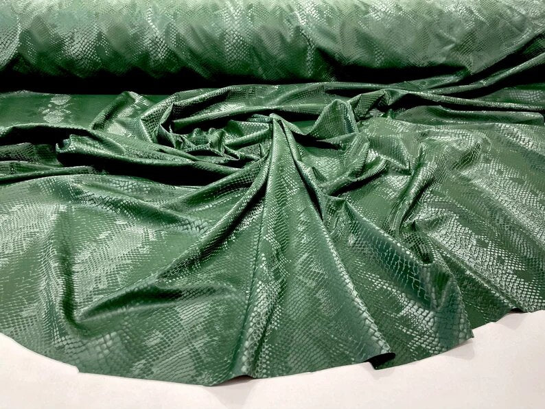 Illusion snake skin print on a stretch spandex-skirts-leggings-dresses-sold by the yard. Hunter