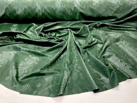 Illusion snake skin print on a stretch spandex-skirts-leggings-dresses-sold by the yard. Hunter