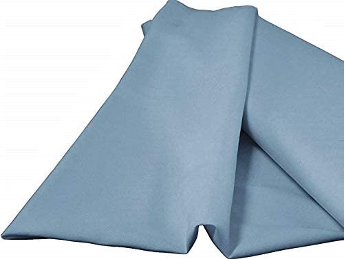 60" Wide 100% Polyester Spun Poplin Fabric (Steel Blue, 1 Yard)
