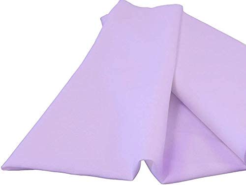 60" Wide 100% Polyester Spun Poplin Fabric (Lilac, 1 Yard)