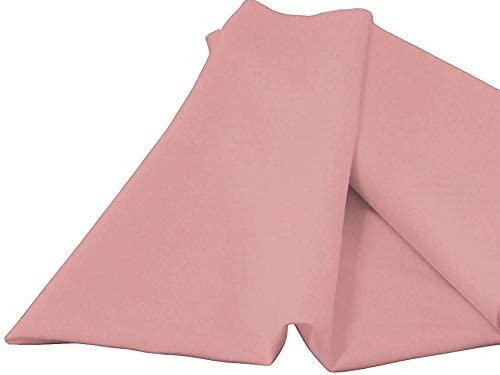 60" Wide 100% Polyester Spun Poplin Fabric (Dusty Rose, 1 Yard