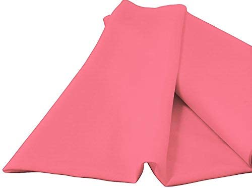 60" Wide 100% Polyester Spun Poplin Fabric (Hot Pink, 1 Yard)