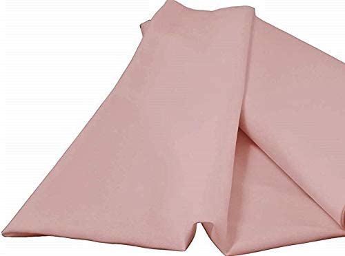 60" Wide 100% Polyester Spun Poplin Fabric (Blush, 1 Yard)