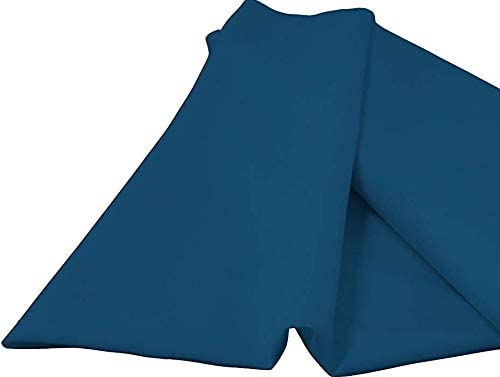 60" Wide 100% Polyester Spun Poplin Fabric (Teal, 1 Yard)
