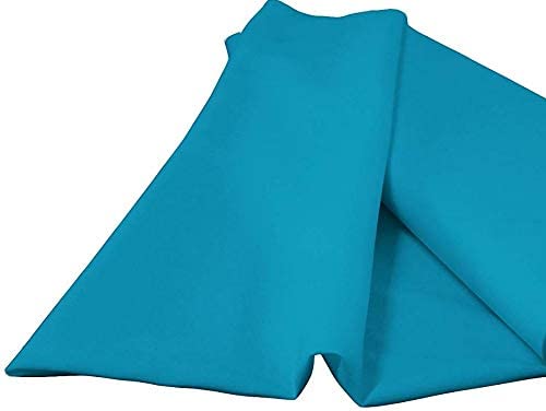 60" Wide 100% Polyester Spun Poplin Fabric (Turquoise, 1 Yard)