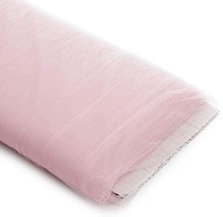 54" Wide by 40 Yards Long (120 Feet) Polyester Tulle Fabric Bolt, for Wedding and Decoration (Mauve, 54" Wide x 40 Yards)