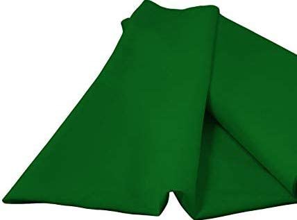 60" Wide 100% Polyester Spun Poplin Fabric (Kelly Green, 1 Yard)
