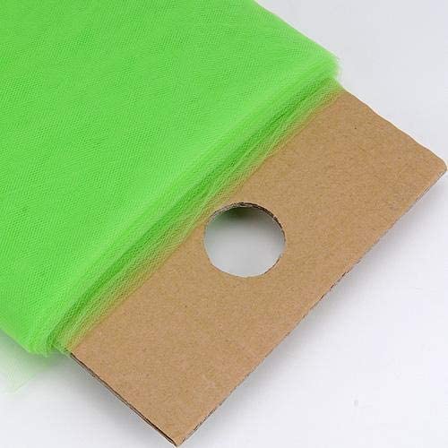 54" Wide by 40 Yards Long (120 Feet) Polyester Tulle Fabric Bolt, for Wedding and Decoration (Lime, 54" Wide x 40 Yards)