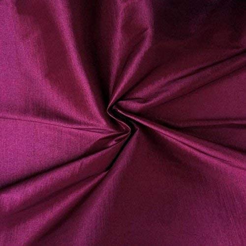 60" Wide Medium Weight Stretch Taffeta Fabric (Raspberry, 1 Yard)