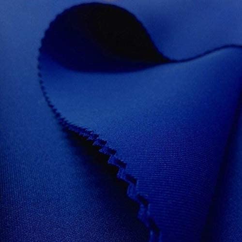 58/60" Wide 90% Polyester / 10% Spandex Neoprene Scuba Fabric (Royal Blue, by Yard