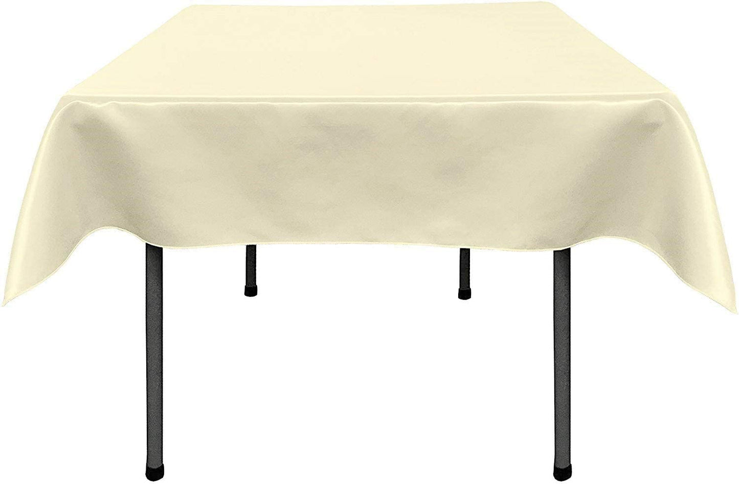 Polyester Bridal Satin Table Tablecloth (Ivory,