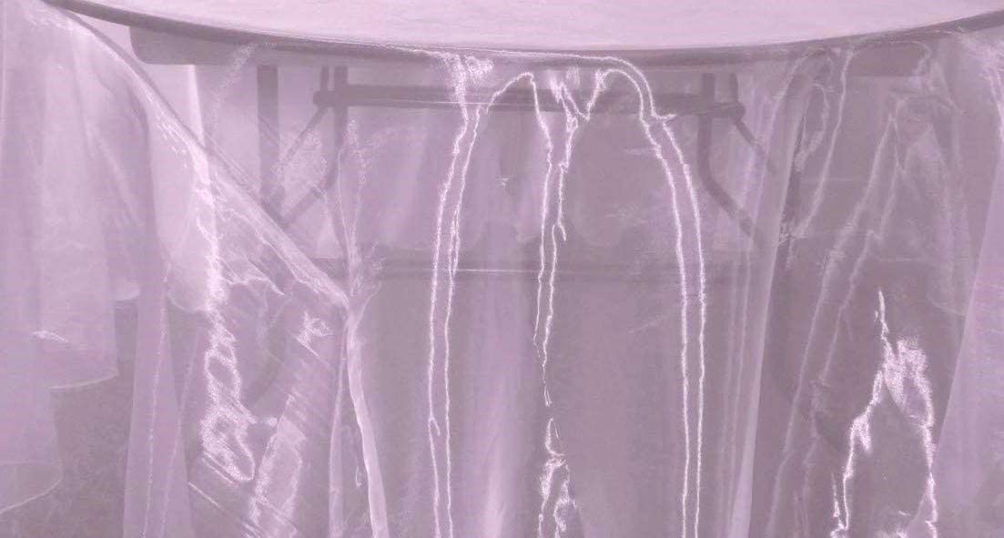 58/60" Wide Polyester Light Weight Sheer Mirror Organza Fabric (Lavender 1026, 1 Yard)