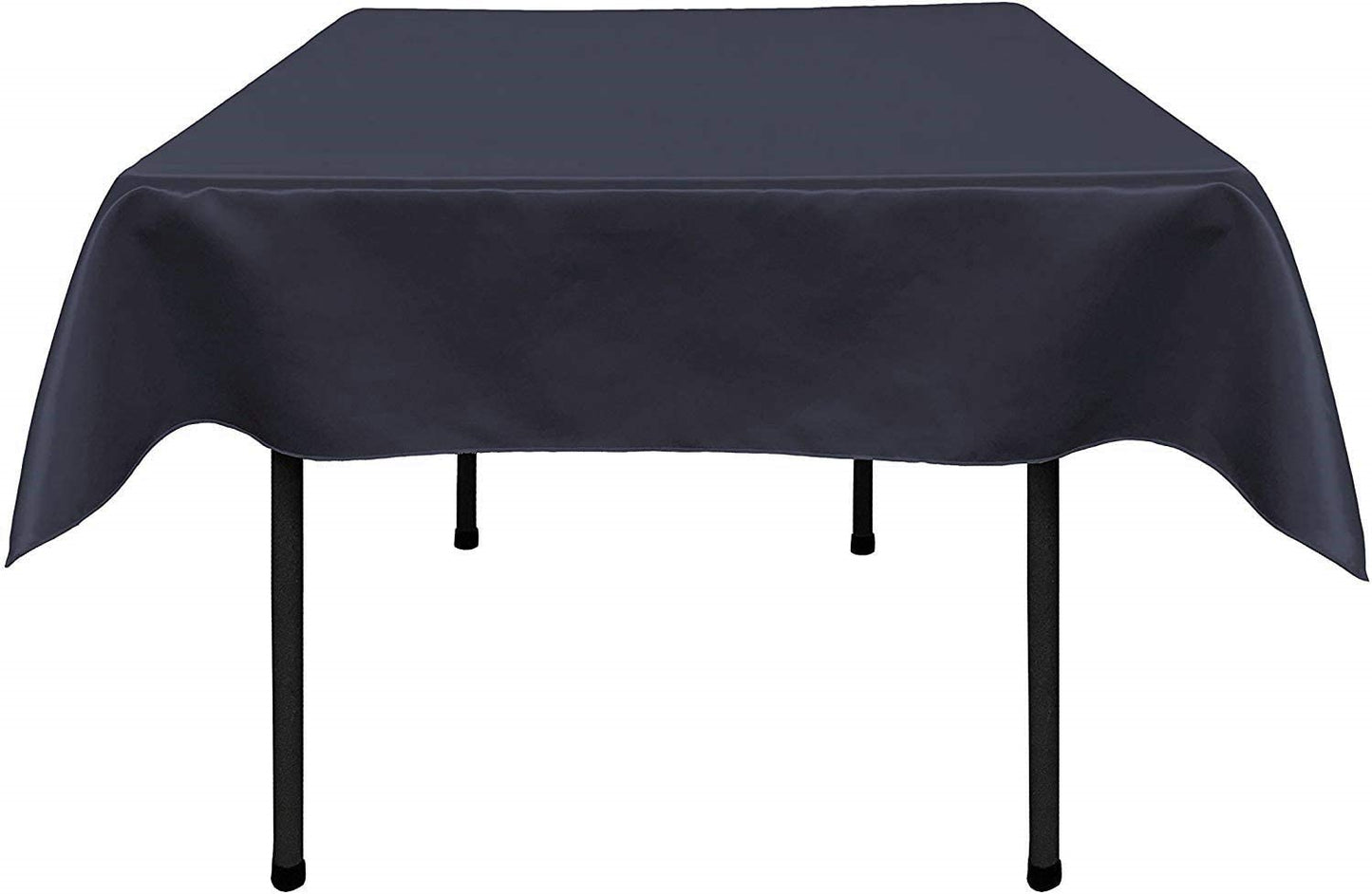 Polyester Bridal Satin Table Tablecloth (Navy Blue,