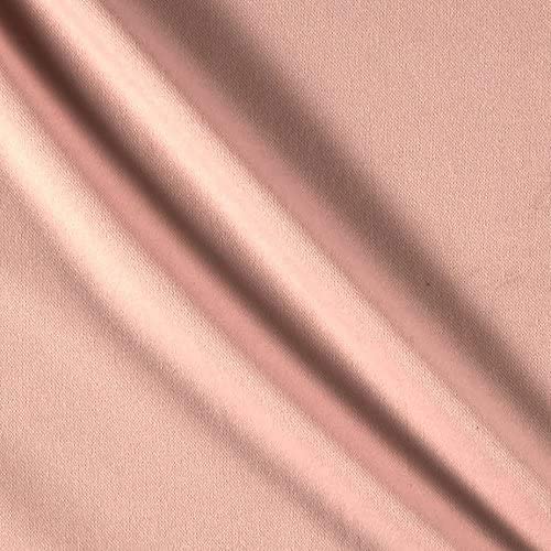 100% Polyester Wrinkle Free Stretch Double Knit Scuba Fabric (Pink, 1 Yard)