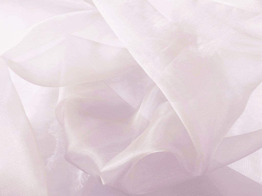 60" Wide Polyester Light Weight Crystal Organza Fabric (Lilac, 1 Yard)