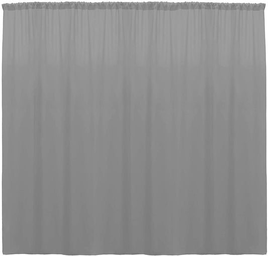 Polyester Backdrop Drape Curtain Panel - (Dark Grey,