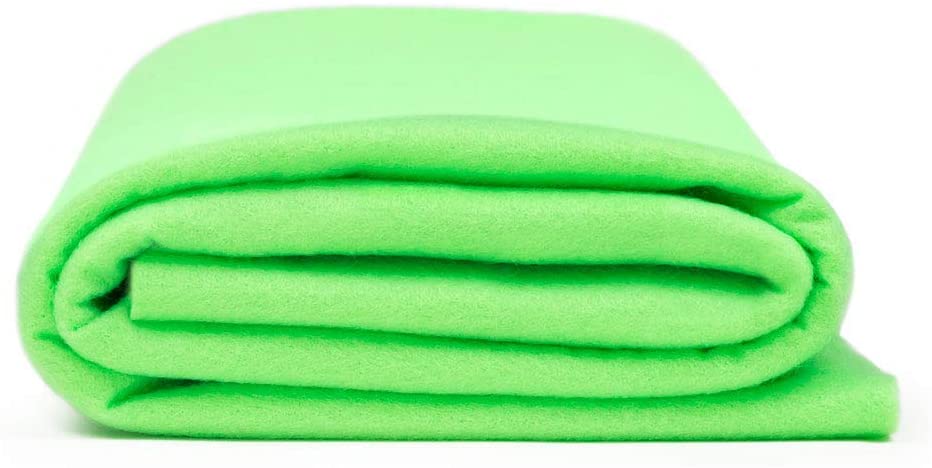Craft Felt by The Yard 72" Wide X 1 YD Long - Neon Lime