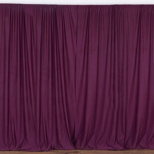 Polyester Backdrop Drape Curtain Panel - (Eggplant