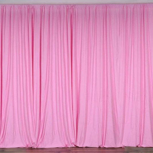 Polyester Backdrop Drape Curtain Panel - (Light Pink,