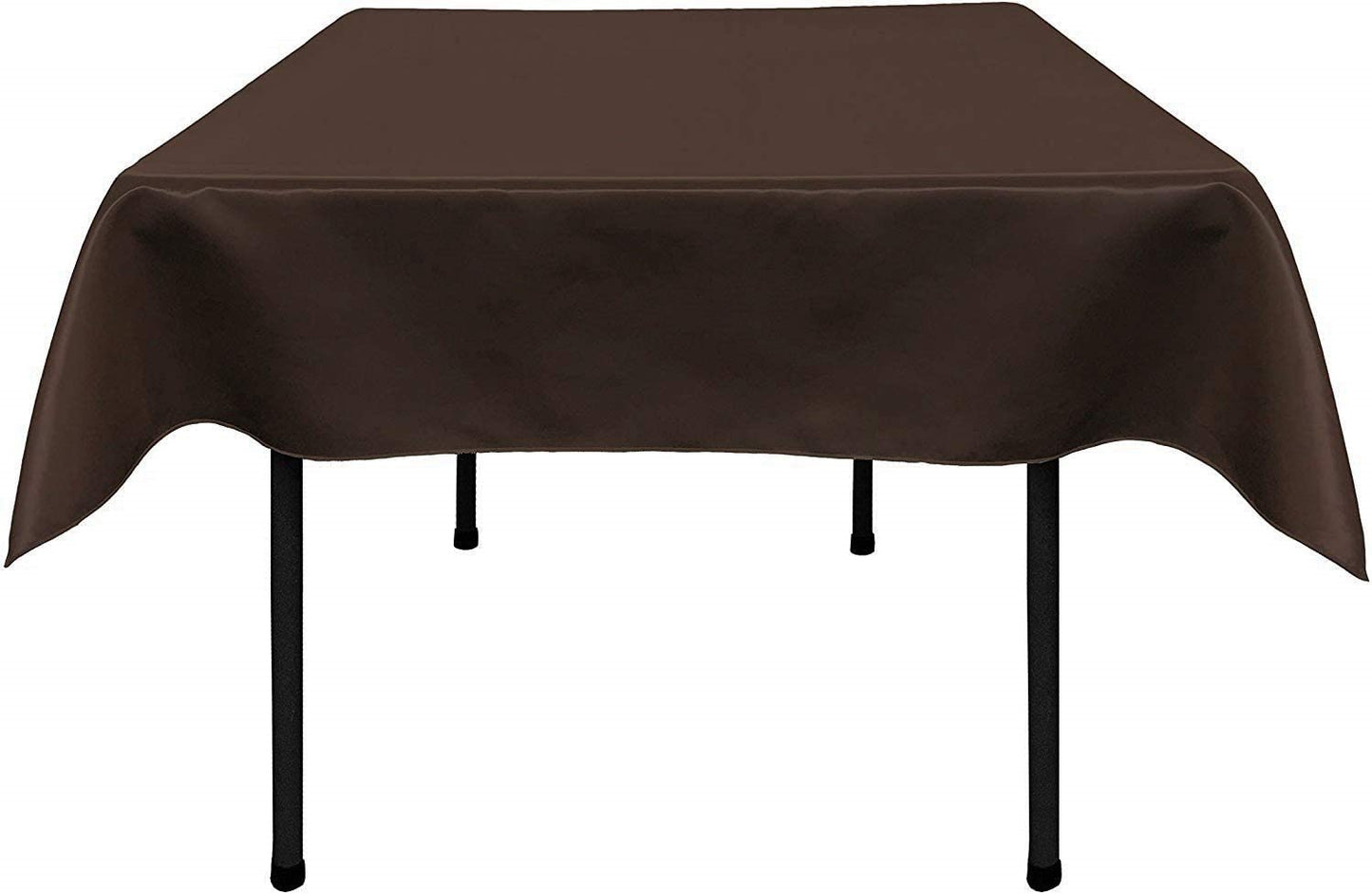 Polyester Bridal Satin Table Tablecloth (Brown,