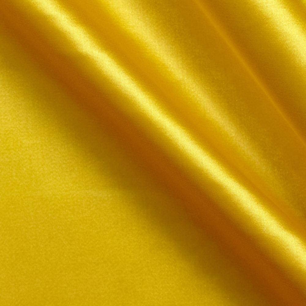Spandex, Stretch L'Amour Satin Fabric (Yellow 426, 1 Yard)