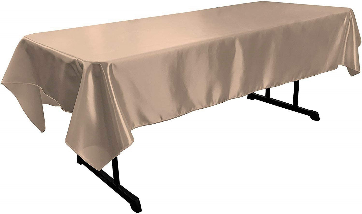 Polyester Bridal Satin Table Tablecloth (Taupe,