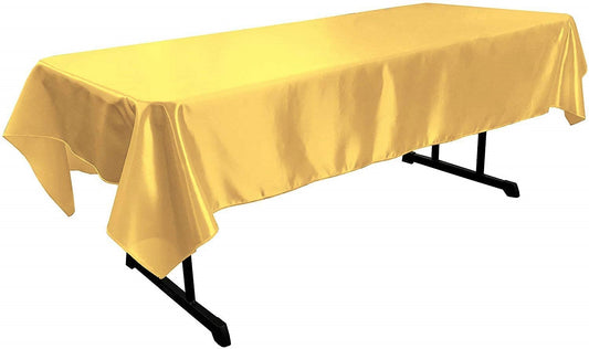 Polyester Bridal Satin Table Tablecloth (Yellow,