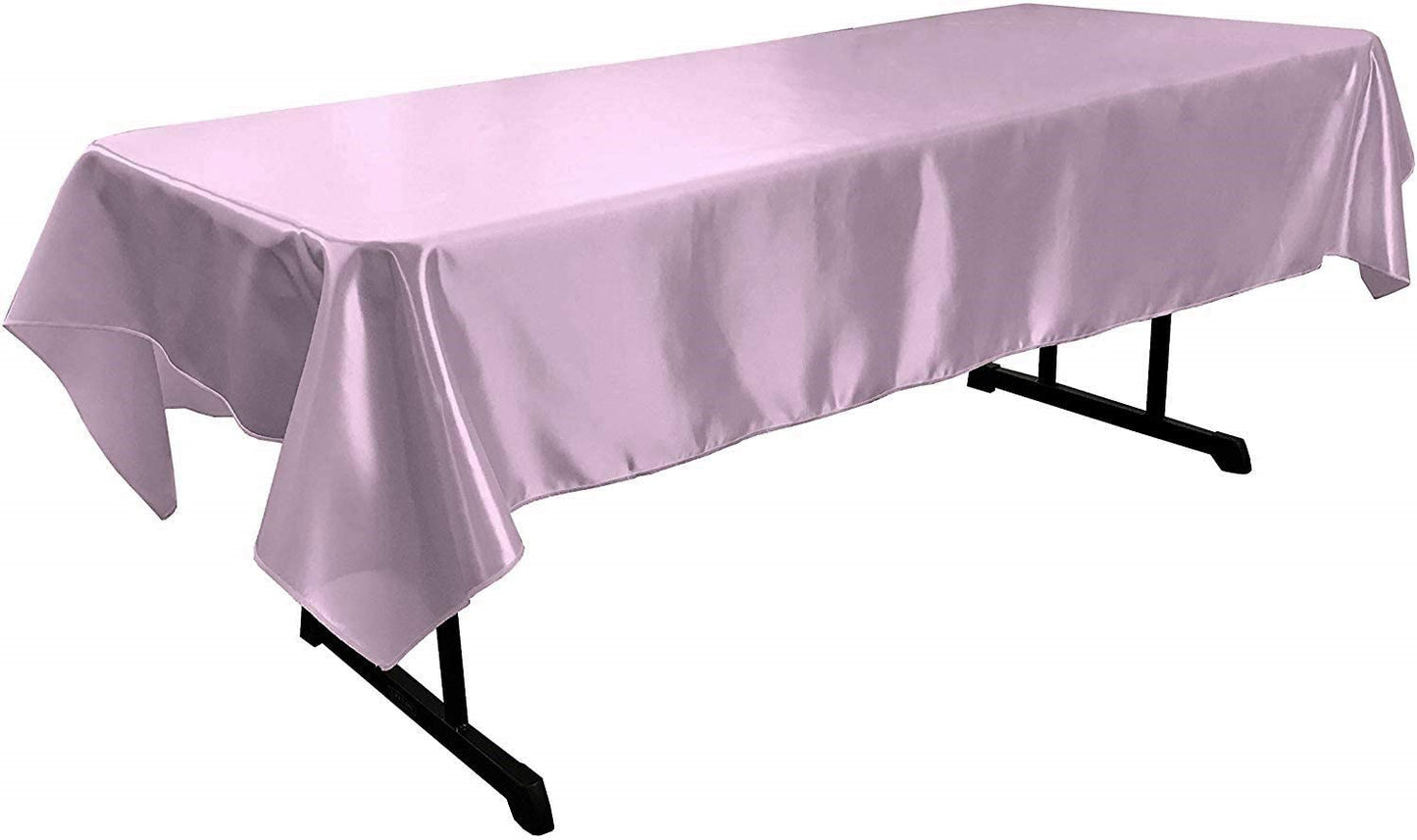 Polyester Bridal Satin Table Tablecloth (Lilac,