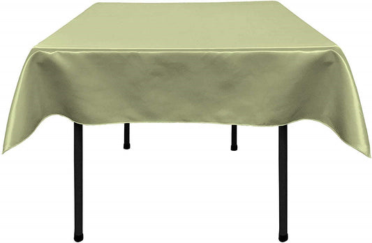 Polyester Bridal Satin Table Tablecloth (Sage,